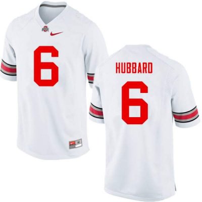 NCAA Ohio State Buckeyes Men's #6 Sam Hubbard White Nike Football College Jersey AHJ7445HU